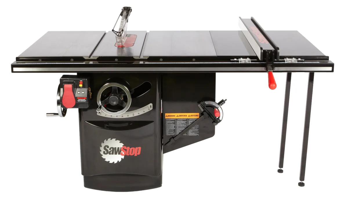 SawStop Industrial Cabinet Saw, 5 HP, 3 Phase, 480V, 36″ Fence