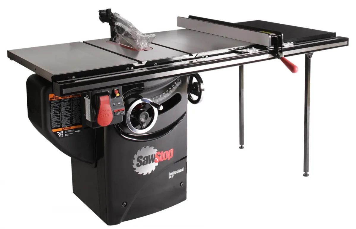 SawStop Professional Cabinet Saw, 3 HP, 230V, 36″ Fence