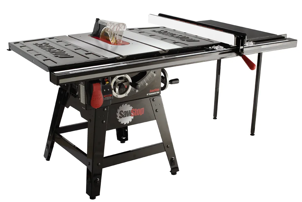 SawStop Contractor Saw, 1.75 HP, 120V, 36″ Fence